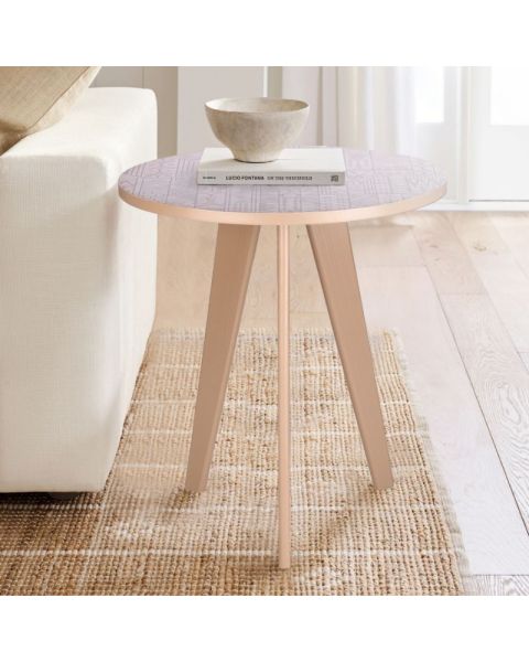 oval side table